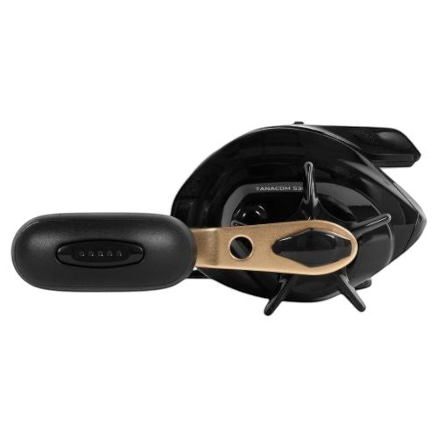 Dogfish Tackle & Marine Daiwa 2026 Tanacom 300J electric fishing reel in black with gold handle and JOG power lever