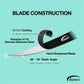 Dogfish Tackle & Marine Danco 9in Stout Knife blade construction diagram showing Teflon coating and steel quality