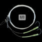 Dogfish Tackle & Marine deep drop fishing rig with 2 hooks, glow-in-the-dark sleeves, and 300lb monofilament line.