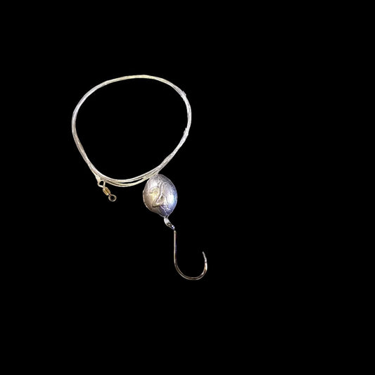 Dogfish Tackle & Marine 2-pack hogfish fishing rig with 30lb fluorocarbon leader, 4/0 hook, and 2oz egg sinker.