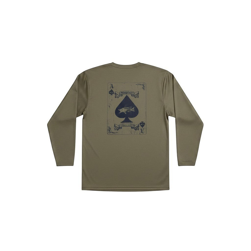 Dogfish Hog Of Death Logo Long Sleeve Performance Shirt