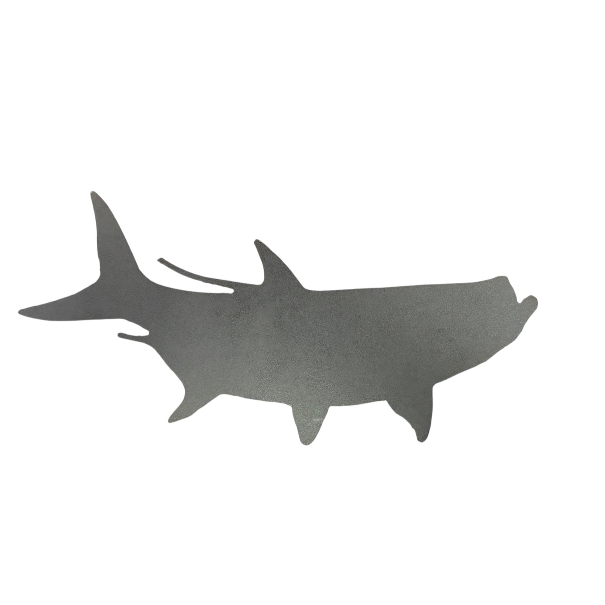 Dogfish Tackle & Marine metal fish wall art silhouette for coastal or nautical home and garden decor