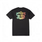 Dogfish Tackle & Marine black cotton poly t-shirt with colorful "Stick Figure Pelagic" graphic on back.