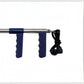 Dogfish Tackle & Marine stainless steel pistol grip fish dehooker with blue ergonomic handle and safety lanyard