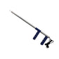 Dogfish Tackle & Marine stainless steel pistol grip fish dehooker with blue ergonomic handle and safety lanyard