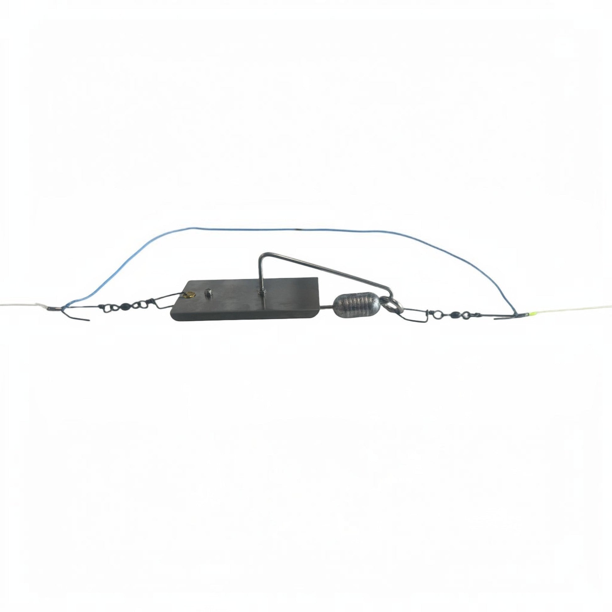 Dogfish Tackle & Marine Wind On Planer Bridle with 200lb hollow core, Spro swivels, and Billfisher snap swivels.