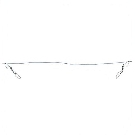 Dogfish Tackle & Marine blue hollow core wind on planer bridle with two snap swivels