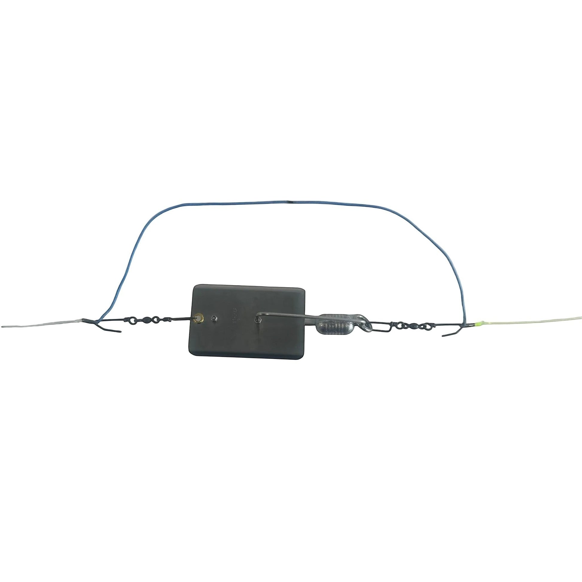 Dogfish Tackle & Marine gray planer bridle with blue line and swivels for fishing