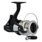 Dogfish Tackle & Marine Shimano Baitrunner OC 4000 saltwater spinning reel with black body and silver spool.