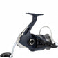 Dogfish Tackle & Marine Shimano Catana FE spinning reel in dark blue and silver with black handle. Features AR-C spool and G-Free body.