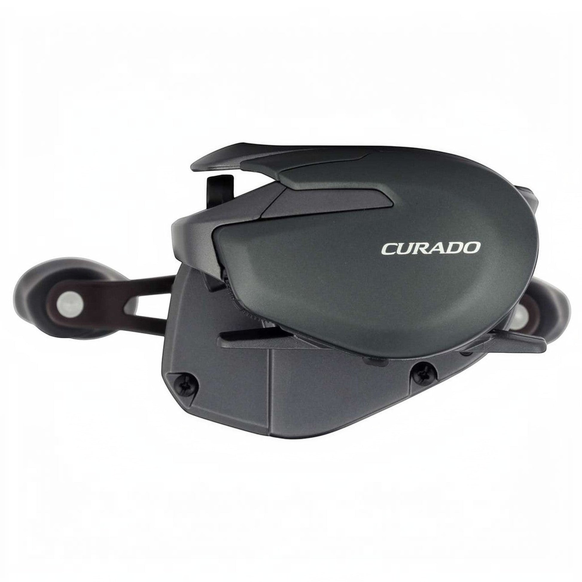 Dogfish Tackle & Marine Shimano Curado 150 M baitcasting reel in dark gray with MGL Spool III and SVS Infinity braking.