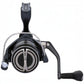 Dogfish Tackle & Marine Shimano Miravel spinning reel, black CI4+ body, MGL rotor, and silver accents. Lightweight and versatile for freshwater and inshore fishing.