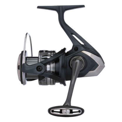 Dogfish Tackle & Marine Shimano Miravel spinning reel in dark grey with silver accents. Lightweight CI4+ body and MGL rotor.