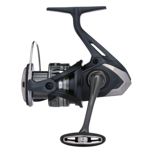 Dogfish Tackle & Marine Shimano Miravel spinning reel in dark grey with silver accents. Lightweight CI4+ body and MGL rotor.