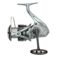 Dogfish Tackle & Marine Shimano Nasci FC spinning reel, silver and black, with HAGANE Gear and CoreProtect technology.