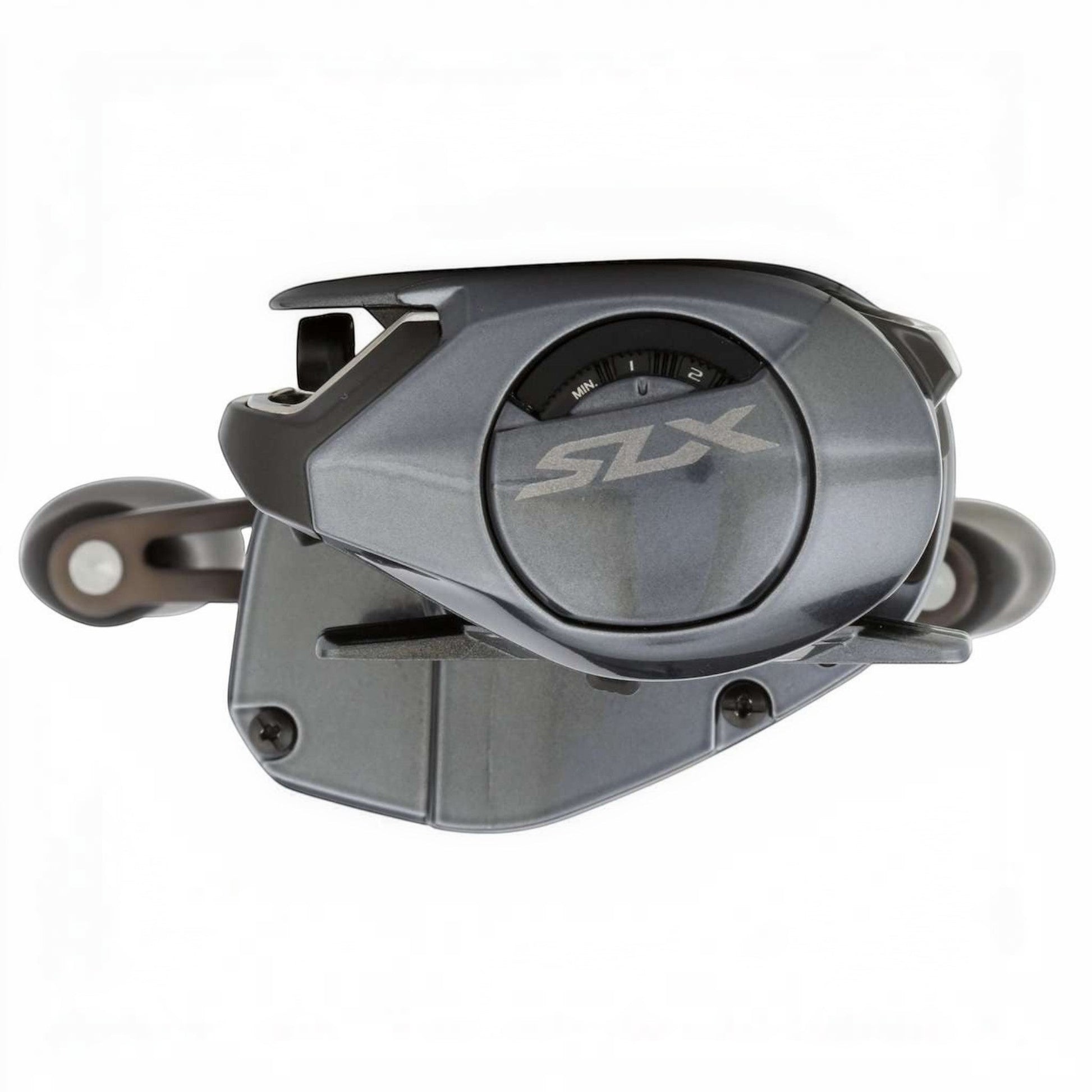 Dogfish Tackle & Marine Shimano SLX 70 A casting reel in gunmetal grey with MGL Spool III and SVS Infinity braking.