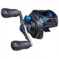 Dogfish Tackle & Marine Shimano SLX A 150 baitcasting reel with HAGANE Body, SVS braking, and blue accents. Right retrieve, 7.2:1 gear ratio.