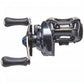Dogfish Tackle & Marine Shimano SLX MGL 70 baitcasting reel, dark grey with black handle grips and blue accents. Features MGL Spool and HAGANE Body.