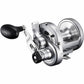 Dogfish Tackle & Marine Shimano Speedmaster II conventional fishing reel, silver with black handle, two-speed lever drag.