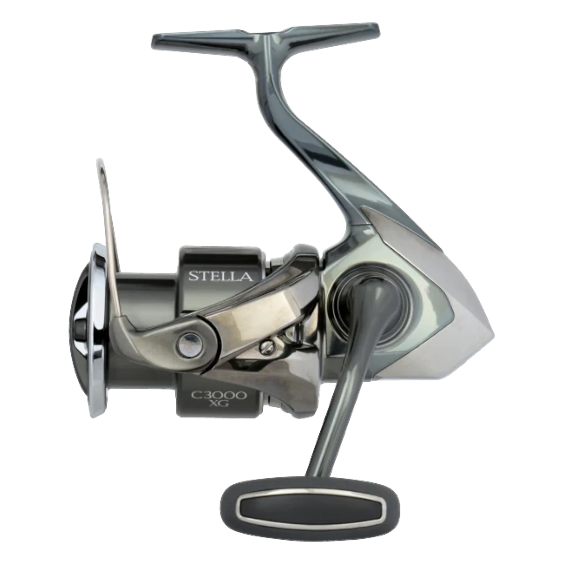 Dogfish Tackle & Marine Shimano Stella FK C3000 XG spinning reel, gunmetal grey with silver accents, advanced fishing gear