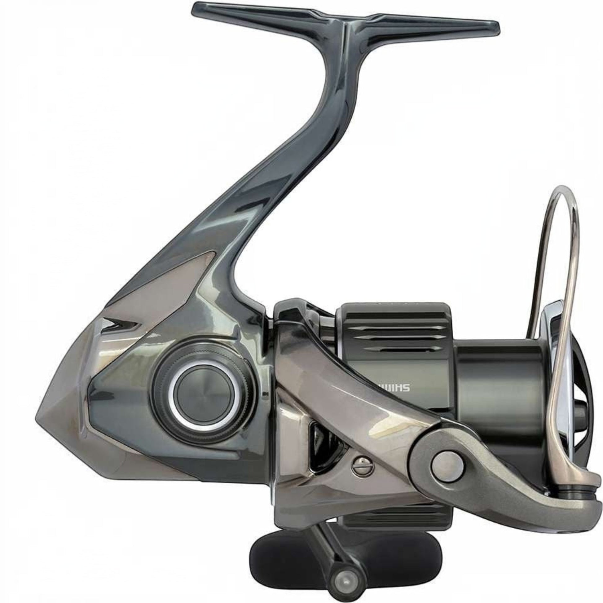 Dogfish Tackle & Marine Shimano Stella FK spinning reel in gunmetal grey with silver accents. Features HAGANE gear and InfinityDrive.