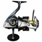 Dogfish Tackle & Marine Shimano 2025 Stella SW D spinning reel with gunmetal grey and gold accents. Features XG and XX Tough Drag.
