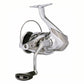 Dogfish Tackle & Marine Shimano Stradic FM spinning reel, silver and black, with a durable Hagane body and G-Free body for ergonomic comfort.