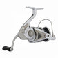 Dogfish Tackle & Marine Shimano Stradic FM spinning reel, silver and black, with a durable Hagane body and G-free design.