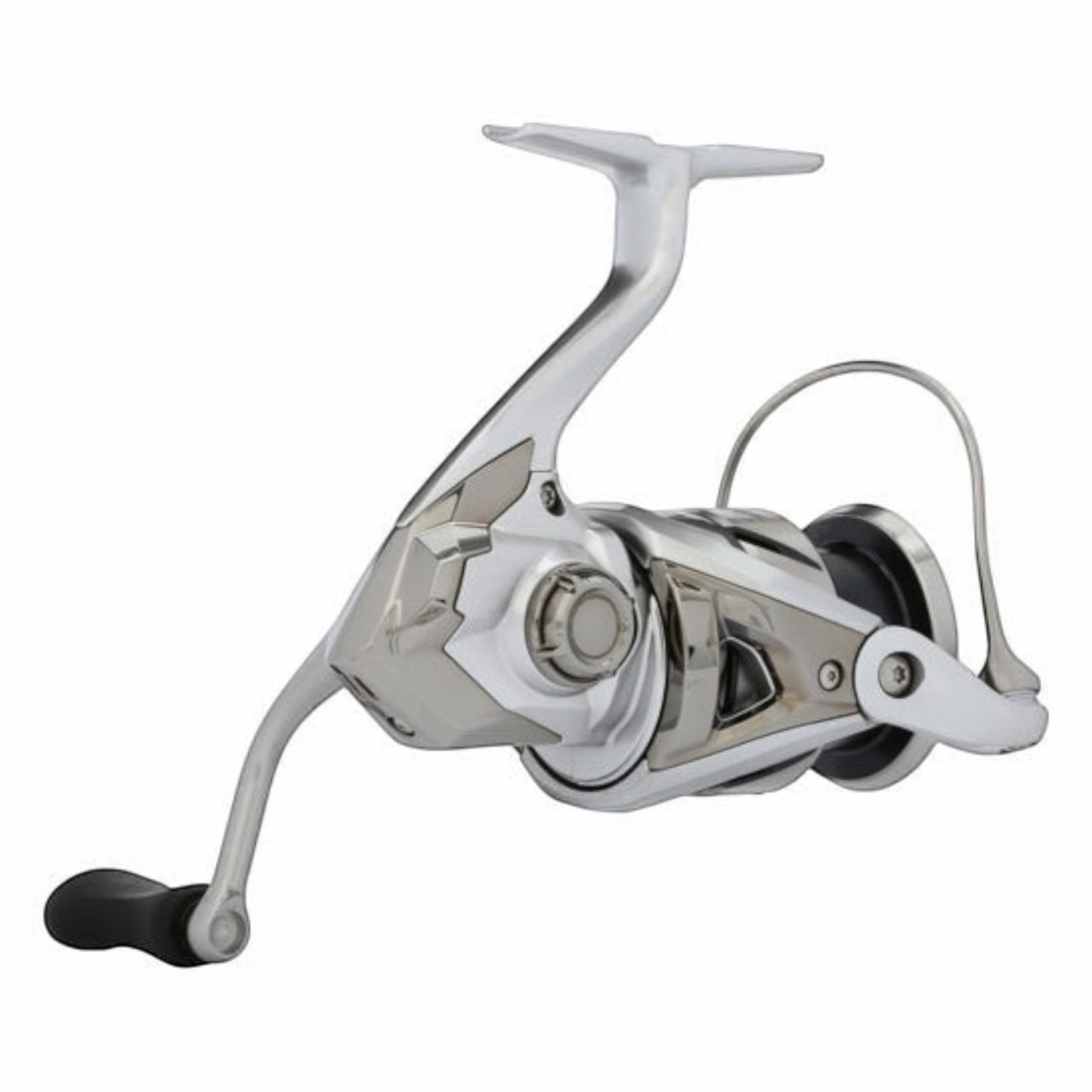 Dogfish Tackle & Marine Shimano Stradic FM spinning reel, silver and black, with a durable Hagane body and G-free design.