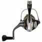 Dogfish Tackle & Marine Shimano Sustain FK spinning reel with black handle and silver body. Features MGL Rotor and Infinity Drive.