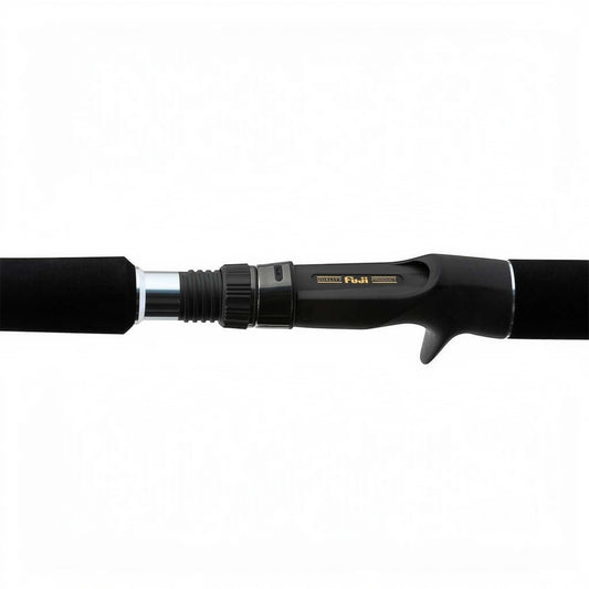 Dogfish Tackle & Marine Shimano Talavera Type J Jigging Rod with black EVA split grip and Fuji reel seat.