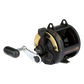 Dogfish Tackle & Marine Shimano TLD 20 conventional fishing reel, black and gold with silver handle.