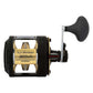 Dogfish Tackle & Marine Shimano TLD 20A 2-Speed Lever Drag Conventional Reel with black graphite body and gold spool.