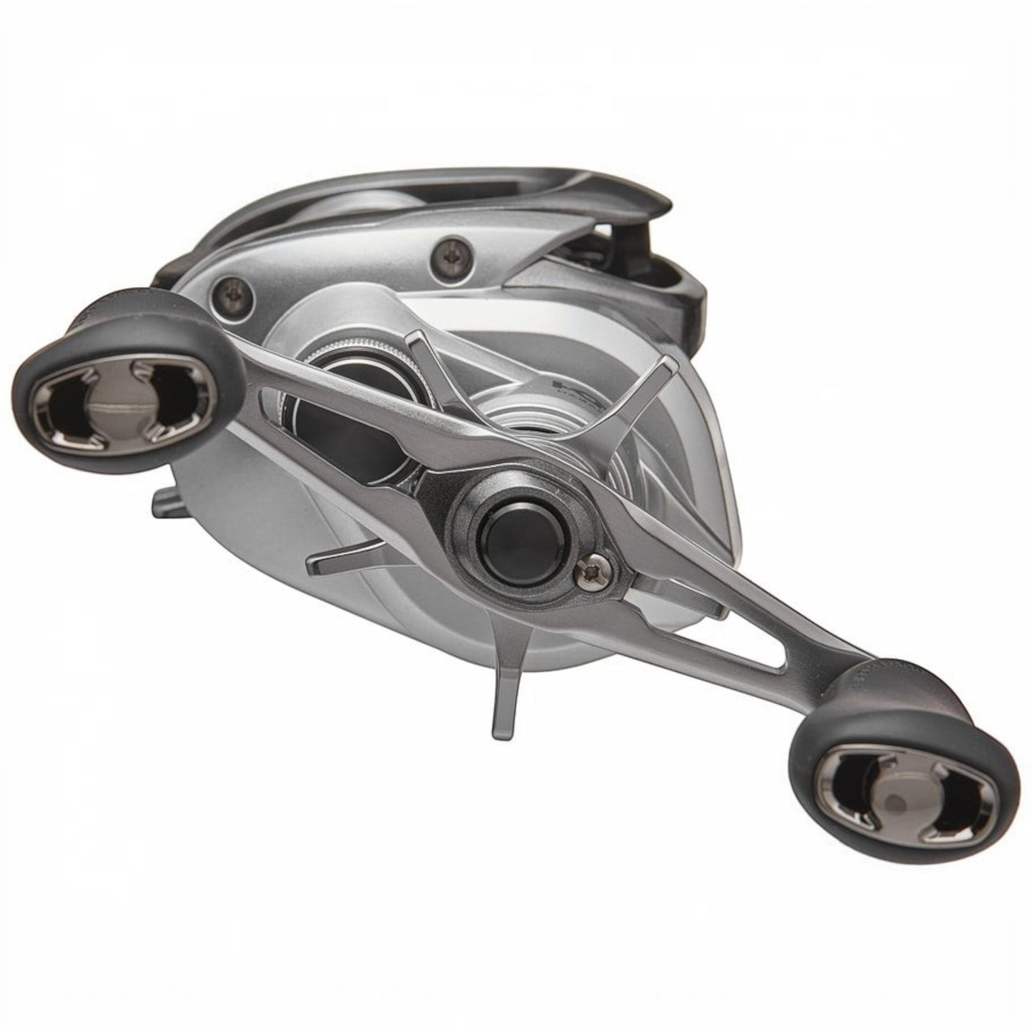 Dogfish Tackle & Marine Shimano Tranx 150 baitcasting reel, silver and black, with ergonomic handles and Hagane Body.