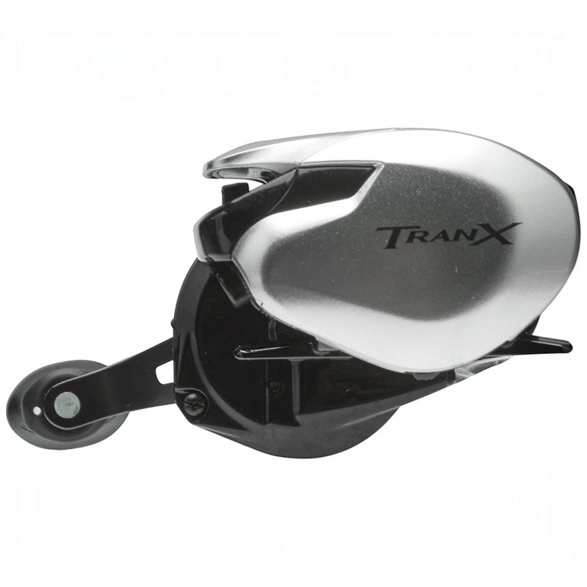 Dogfish Tackle & Marine Shimano Tranx 200 A baitcasting reel, silver and black, with Tranx logo.