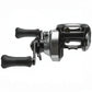 Dogfish Tackle & Marine Shimano Tranx 200 A baitcasting reel, silver and black with ergonomic handles and 8.5:1 gear ratio.