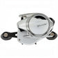 Dogfish Tackle & Marine Shimano Tranx B baitcasting reel, silver with black accents, for freshwater and saltwater fishing.