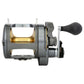 Dogfish Tackle & Marine Shimano Tyrnos 2-Speed conventional fishing reel, gray with gold spool, lever drag, and black handle.