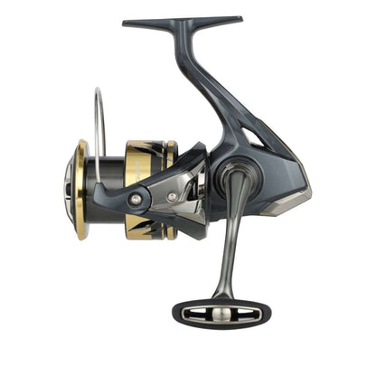 Dogfish Tackle & Marine Shimano Ultegra FD spinning reel in gunmetal grey with gold accents. Features a durable drag system and Anti-Twist Fin.