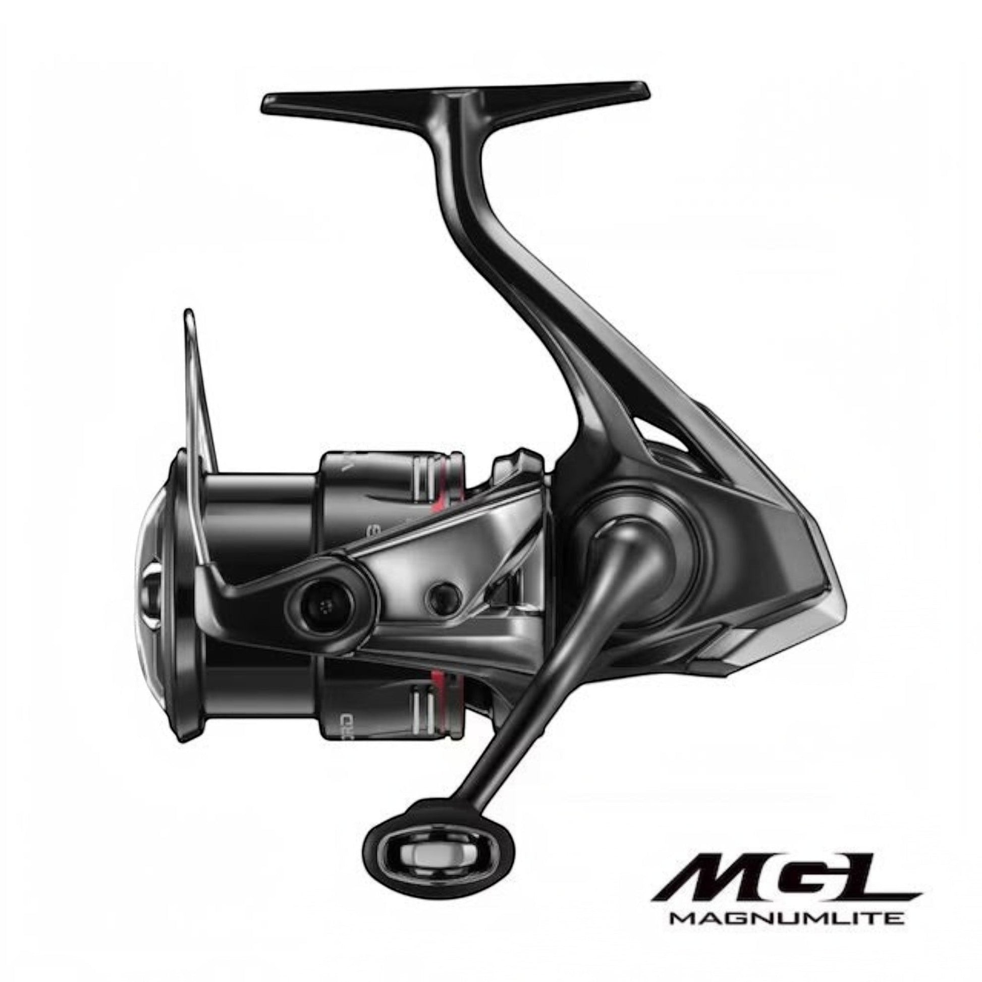 Dogfish Tackle & Marine Shimano Vanford FA spinning reel, black with silver accents, MGL rotor, lightweight design.