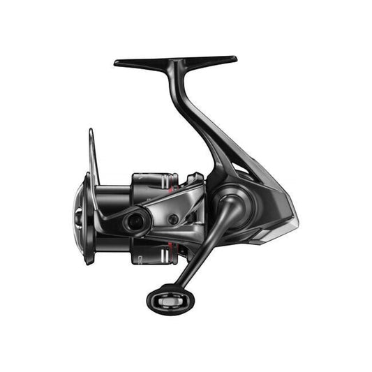 Dogfish Tackle & Marine Shimano Vanford FA spinning reel in dark gray with red accents. Lightweight MGL rotor and Hagane gearing.