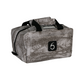 Dogfish Tackle & Marine 6th Sense small bait bag in grey with fish pattern, featuring a label slot and carry handle.