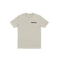 Dogfish Tackle & Marine light beige poly cotton jersey short sleeve t-shirt with crew neck and sport fish logo.