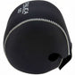 Dogfish Tackle & Marine black neoprene reel cover with white Talica logo and 50 size indicator.