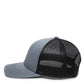 Dogfish Florida Native Premium Trucker Hat in heather grey with black mesh back panels and a slightly pre-curved brim.