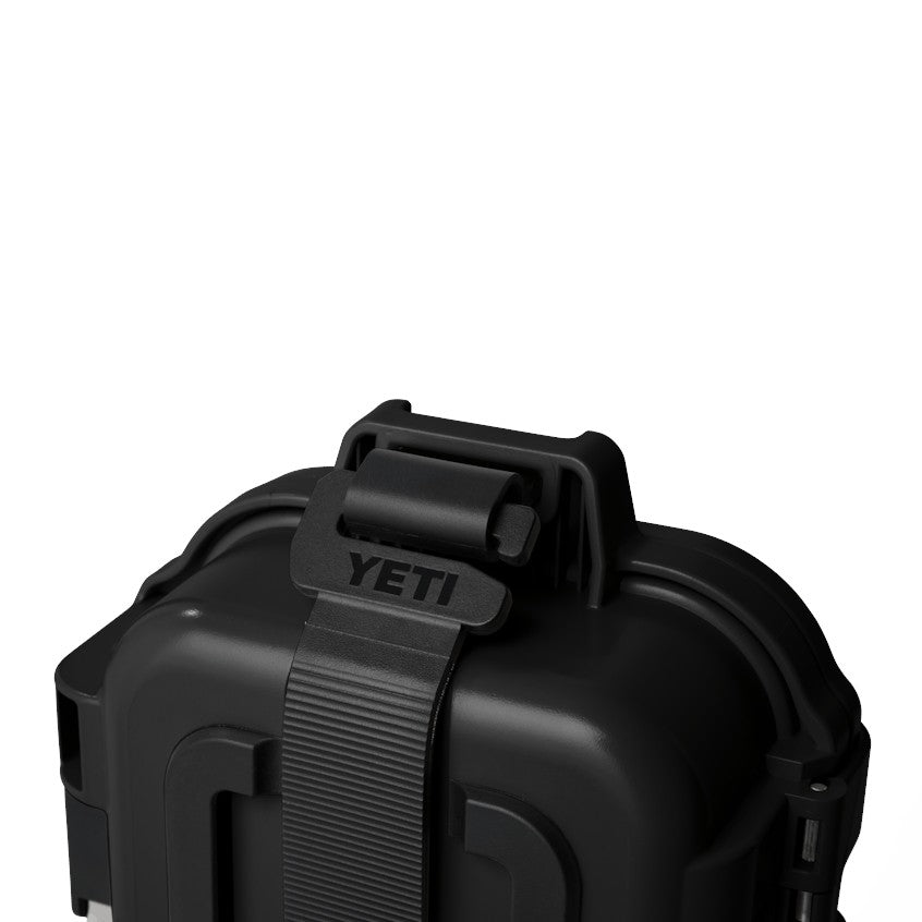 Dogfish Tackle & Marine YETI Loadout Gobox 1 black waterproof gear case with secure latch and tether strap