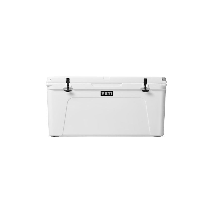 Dogfish Tackle & Marine YETI Tundra 125 white rotomolded hard cooler with T-REX lid latches