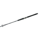 Shimano Talavera Boat spinning rod with a black graphite blank, EVA foam grip, and Fuji guides for offshore fishing.