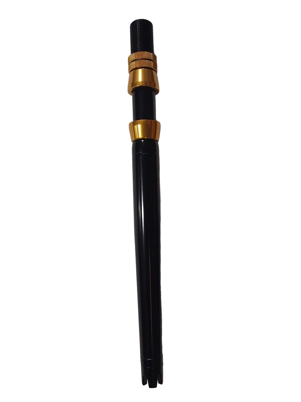 #2 Aluminum Black & Gold Straight Butt