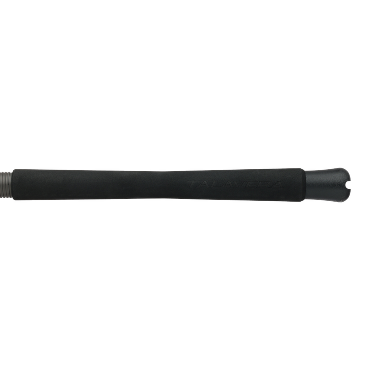 Shimano Talavera boat casting rod handle with ergonomic black EVA grip and durable butt cap for offshore fishing.